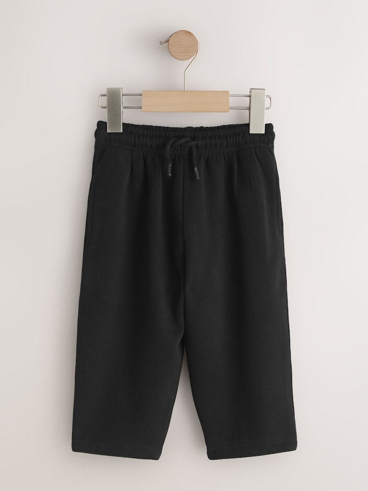 Crno - Donji deo trenerke sa širokim stopalom sa mekim dodirom (3meseci-7godine) - Slika 1 od 4