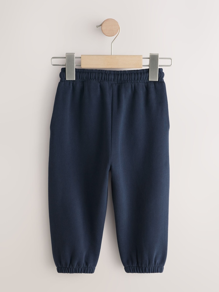 Navy Blue Regular Fit Soft Touch Jersey Joggers (3mths-7yrs) - Image 2 of 4 Navy Blue Regular Fit Soft Touch Jersey Joggers (3mths-7yrs) - Image 2 of 4