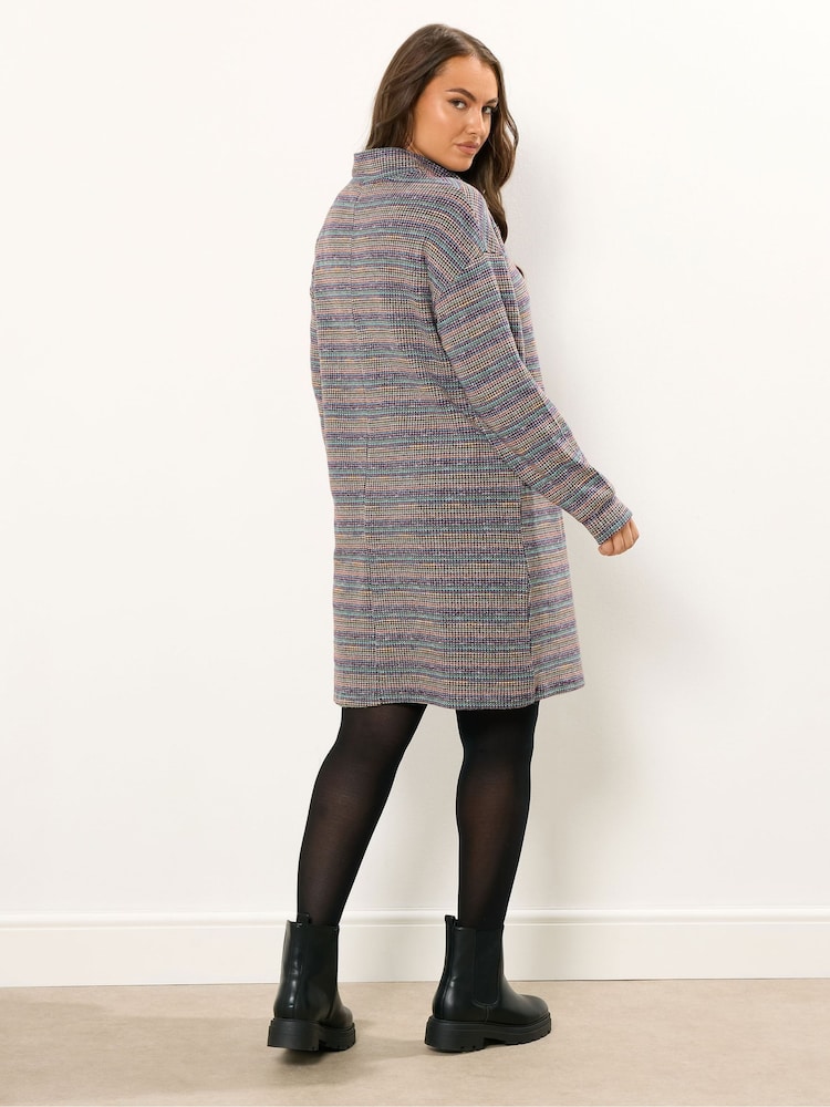 Rosa - Yours Curve com decote zíper Jumper Dress - Imagem 2 de 5