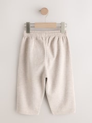 Oatmeal Neutral Marl Soft Touch Wide Fit Joggers (3mths-7yrs) - Image 2 of 4