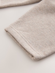 Oatmeal Neutral Marl Soft Touch Wide Fit Joggers (3mths-7yrs) - Image 4 of 4