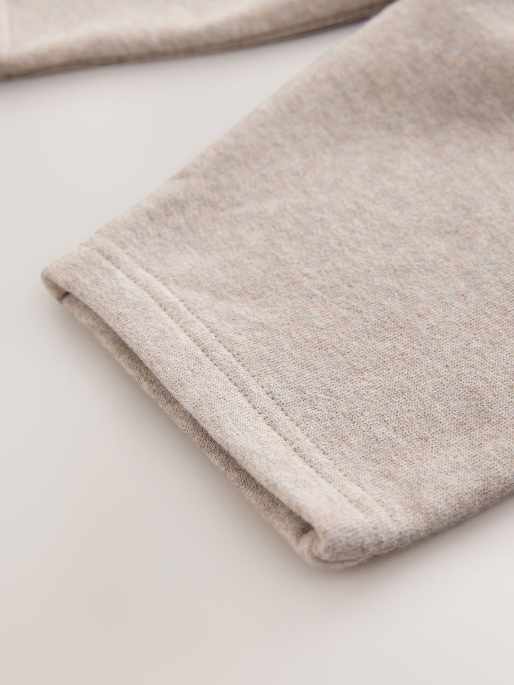 Oatmeal Neutral Marl Soft Touch Wide Fit Joggers (3mths-7yrs) - Image 4 of 4 Oatmeal Neutral Marl Soft Touch Wide Fit Joggers (3mths-7yrs) - Image 4 of 4