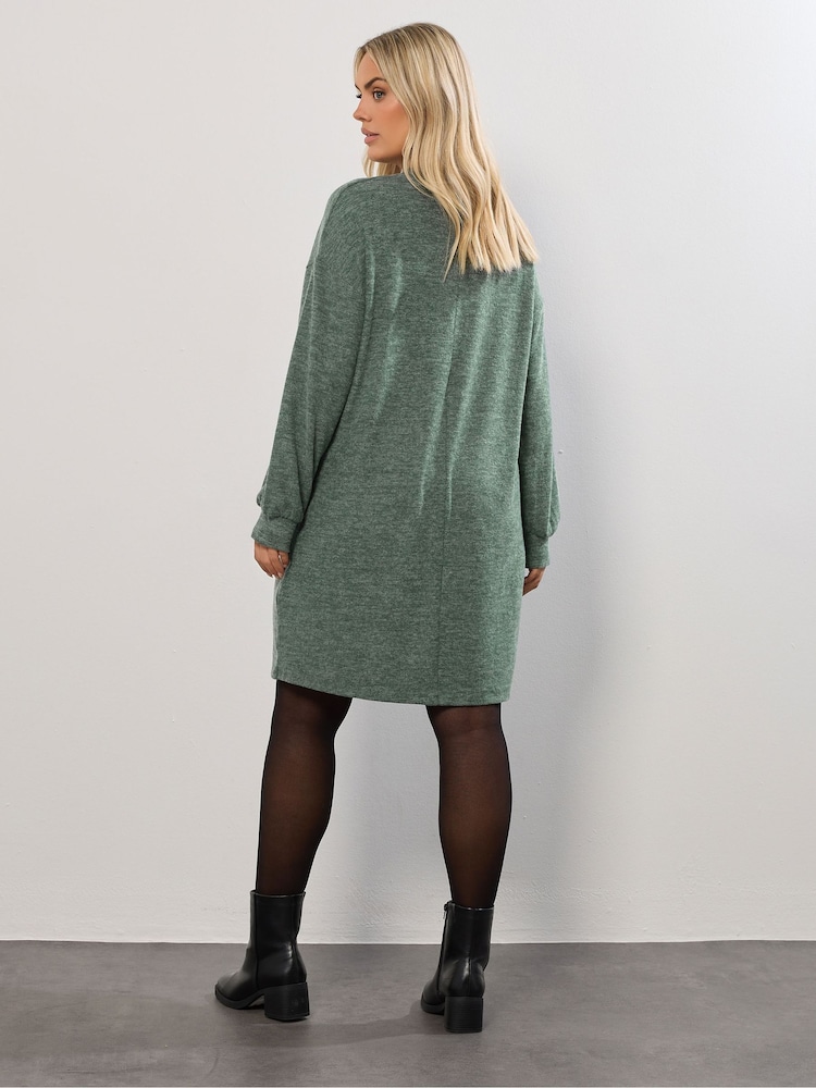 Buy Yours Curve Green Balloon Sleeve Dress from Next USA