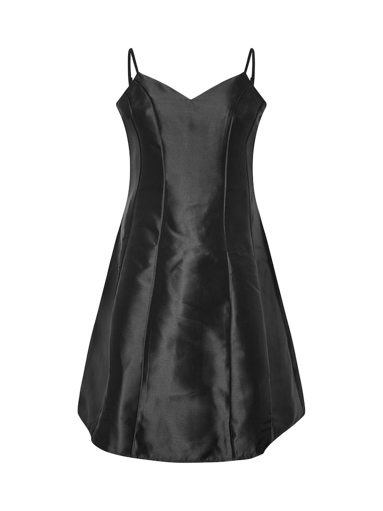 Yours Curve Black London Satin Twill Corset Dress - Image 5 of 5 Yours Curve Black London Satin Twill Corset Dress - Image 5 of 5