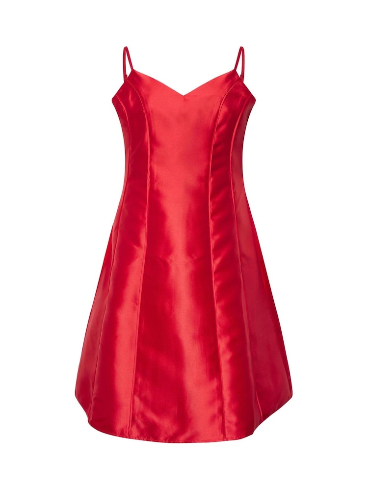 Yours Curve Red London Satin Twill Corset Dress - Image 5 of 5 Yours Curve Red London Satin Twill Corset Dress - Image 5 of 5