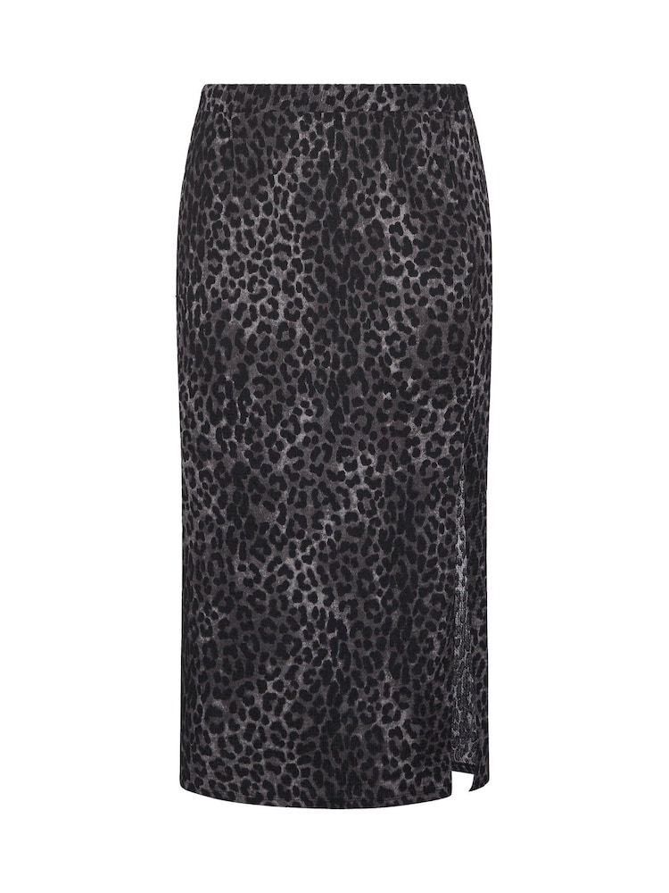 Yours Curve Grey Textured Tube Skirt - Image 5 of 5 Yours Curve Grey Textured Tube Skirt - Image 5 of 5