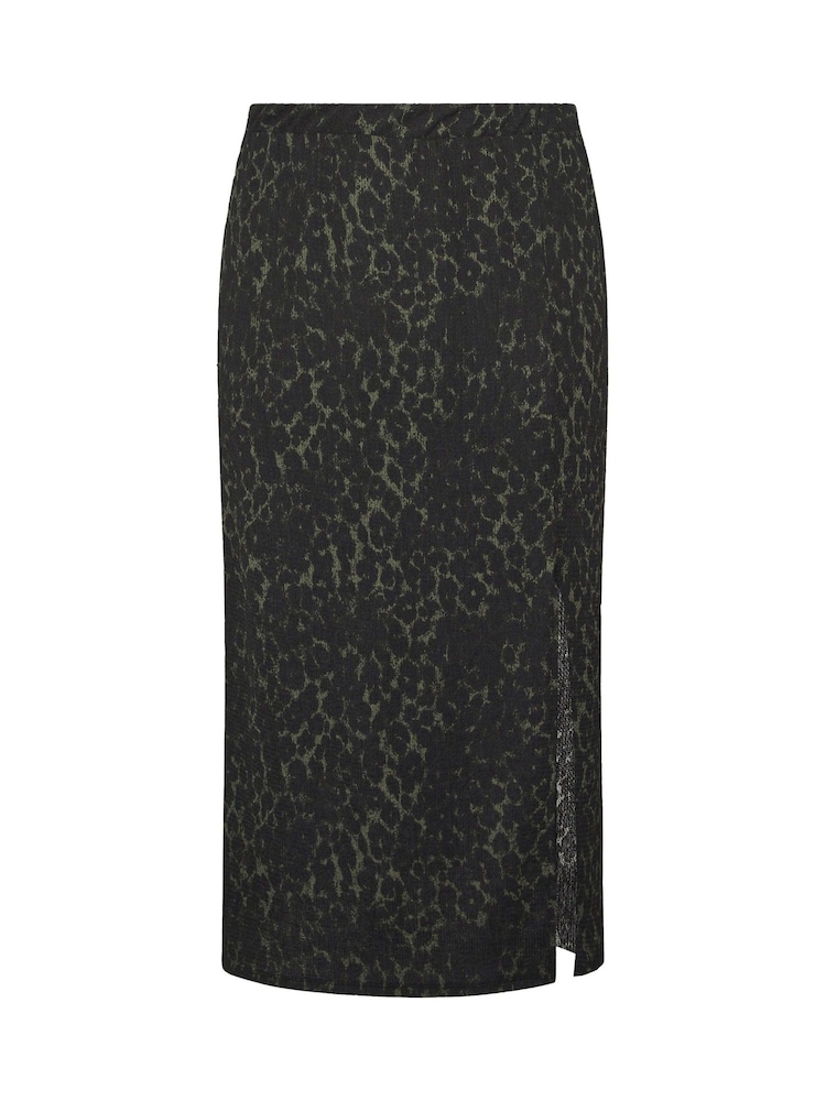 Yours Curve Green Textured Tube Skirt - Image 5 of 5 Yours Curve Green Textured Tube Skirt - Image 5 of 5