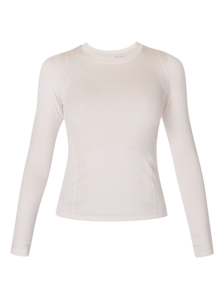 Sweaty Betty White Mindful Flex Long Sleeve Top - Image 7 of 7 Sweaty Betty White Mindful Flex Long Sleeve Top - Image 7 of 7