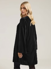 Yours Curve Velour Interest Neckline Shift Dress - Imagem 7 de 9
