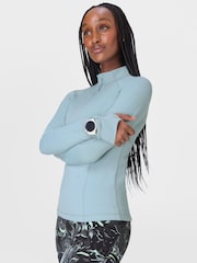 Sweaty Betty Blue Pro Run Half Zip Sweatshirt - Image 1 of 8
