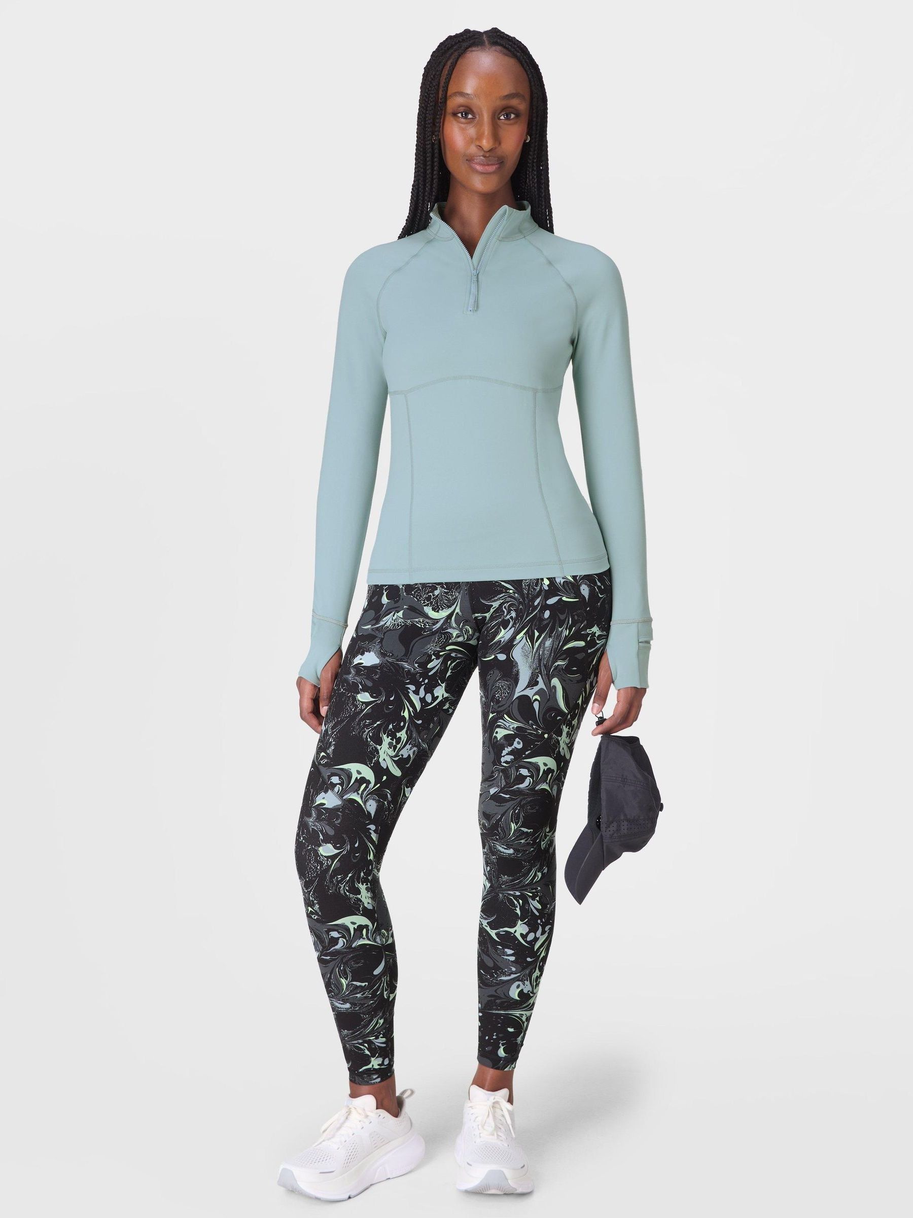 Buy Sweaty Betty Blue Pro Run Half Zip Sweatshirt from Next Canada