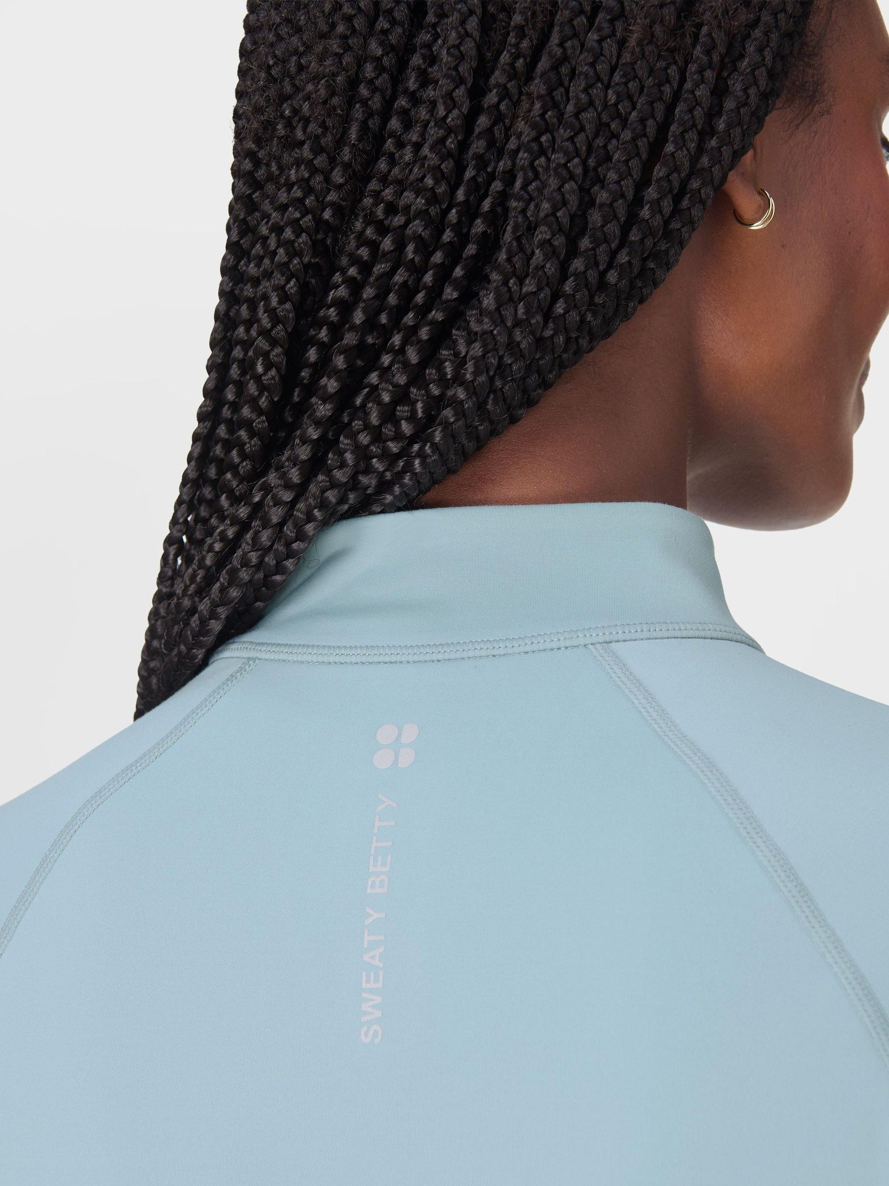 Buy Sweaty Betty Blue Pro Run Half Zip Sweatshirt from the Next UK