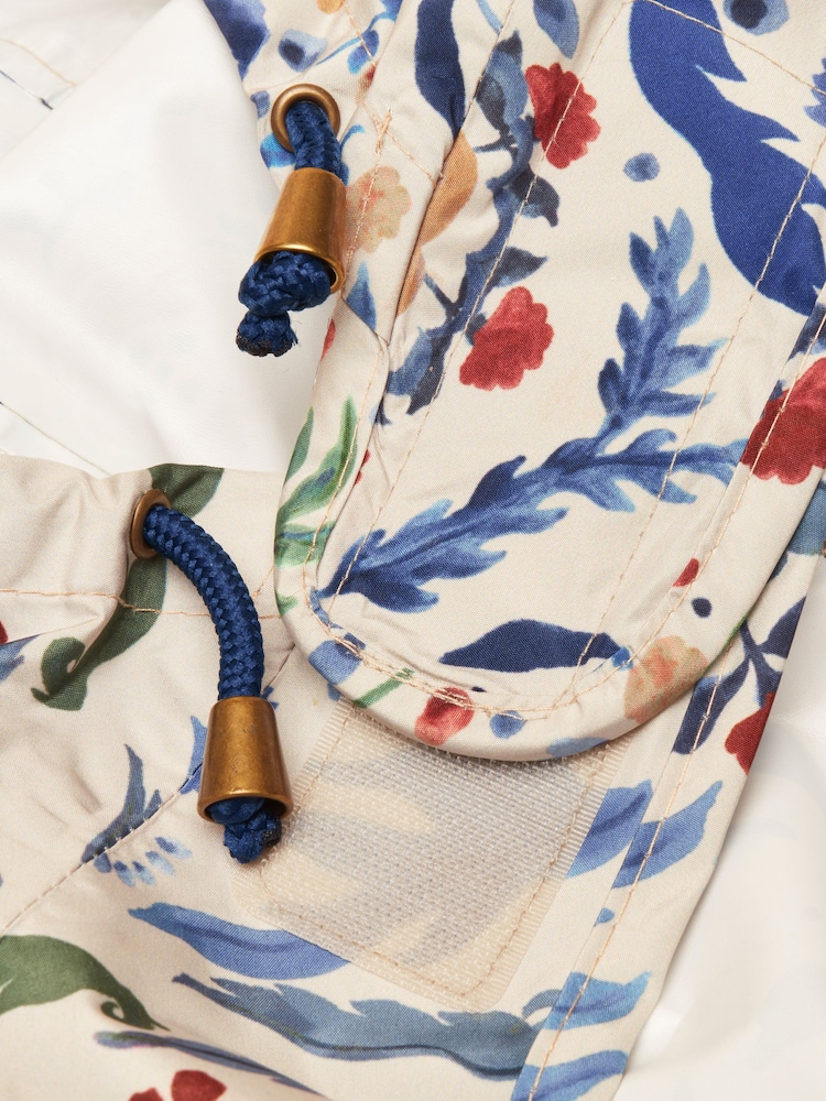 Joules Festival Floral Packaway Jacket - Image 9 of 9