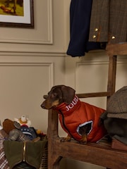 Joules Burnt Orange and Chocolate Reversible Dog Puffer Jacket - Image 2 of 11