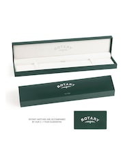 Rotary Slim Stainless Steel Gold Plated Strap Brown Watch - Image 6 of 6