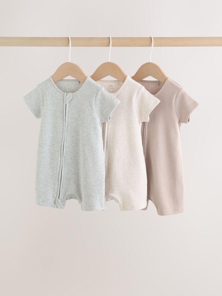 Neutral - Baby-Strampler mit Zwei-Wege-Reißverschluss im 3er Pack (0 Monate bis 3 Jahre) - Bild 1 von 13