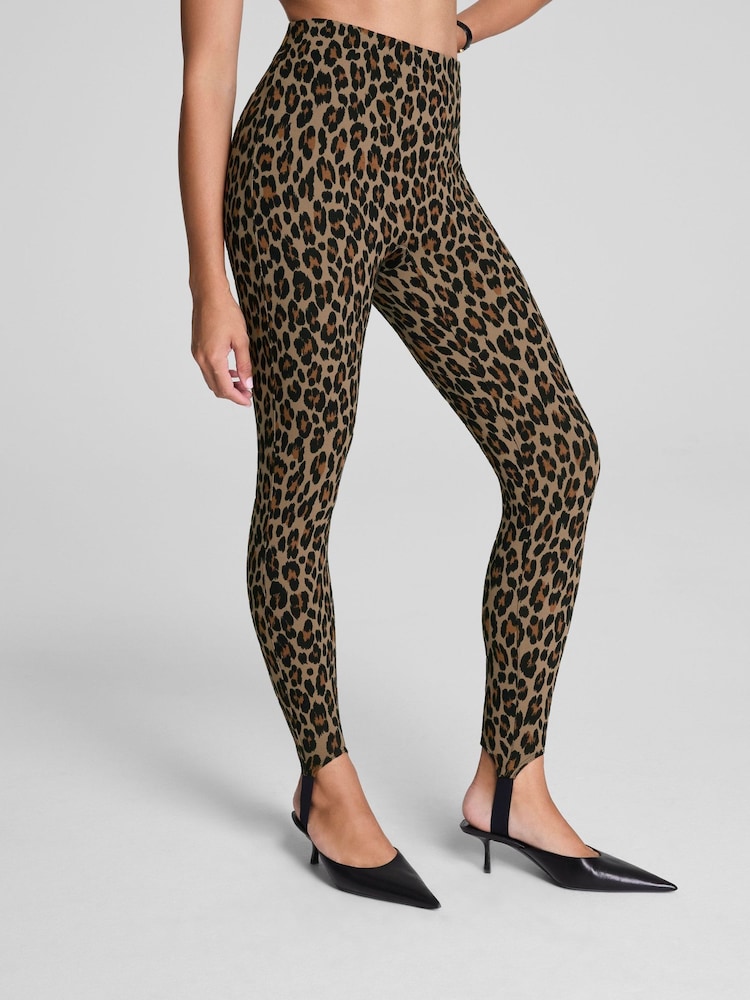 Spanx Animal Supersmooth™ Perfectfit Ponte Stirrup Legging - Image 1 of 6 Spanx Animal Supersmooth™ Perfectfit Ponte Stirrup Legging - Image 1 of 6