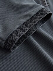 Slate Grey Short Sleeve Smart Collar Polo Shirt - Image 8 of 8