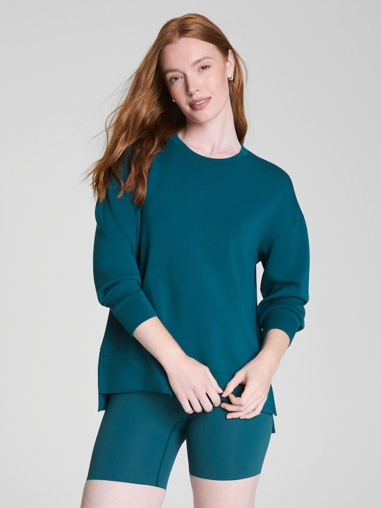 Spanx Green Airessentials® Crewneck Tunic - Image 1 of 7 Spanx Green Airessentials® Crewneck Tunic - Image 1 of 7