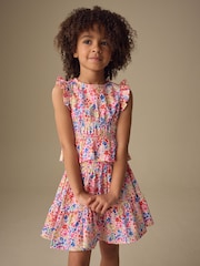 زهور زاهي - طقم متناسق مكون من رداء علوي وتنورة (للأطفال 3 سنوات-16سنة) - صورة 2 من 10