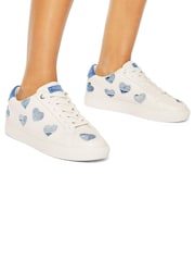 Kurt Geiger London Denim Lane Love Trainers - Image 1 of 5