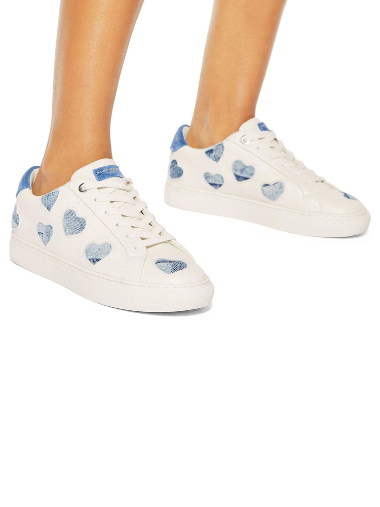 Kurt Geiger London Denim Lane Love Trainers - Image 1 of 5