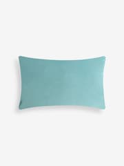 Blue 40 x 59cm Cut Velvet Textured Stripe Cushion - Image 5 of 5