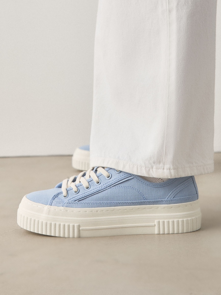 Blue Forever Comfort® Chunky Sole Lace-Up Trainers - Image 2 of 9
