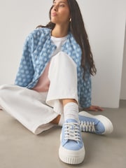 Blue Forever Comfort® Chunky Sole Lace-Up Trainers - Image 5 of 9