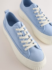 Blue Forever Comfort® Chunky Sole Lace-Up Trainers - Image 8 of 9