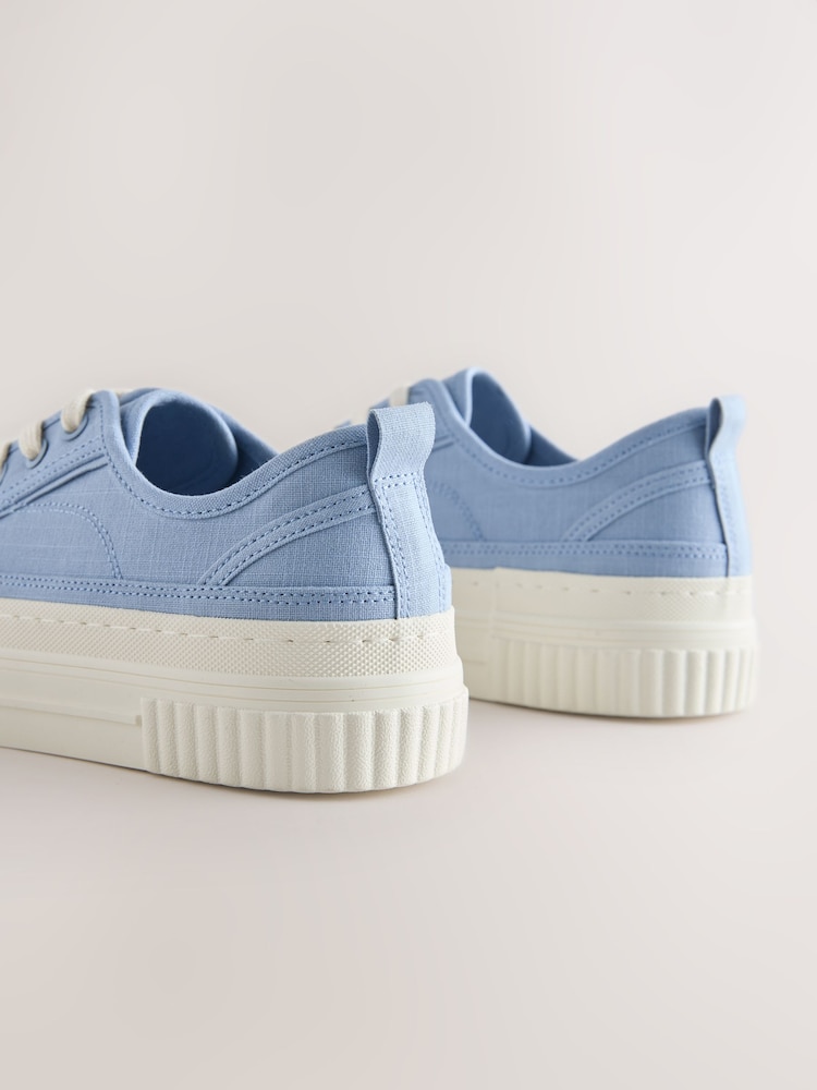 Blue Forever Comfort® Chunky Sole Lace-Up Trainers - Image 9 of 9