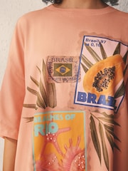 Coral Papaya Nightee - Image 5 of 8