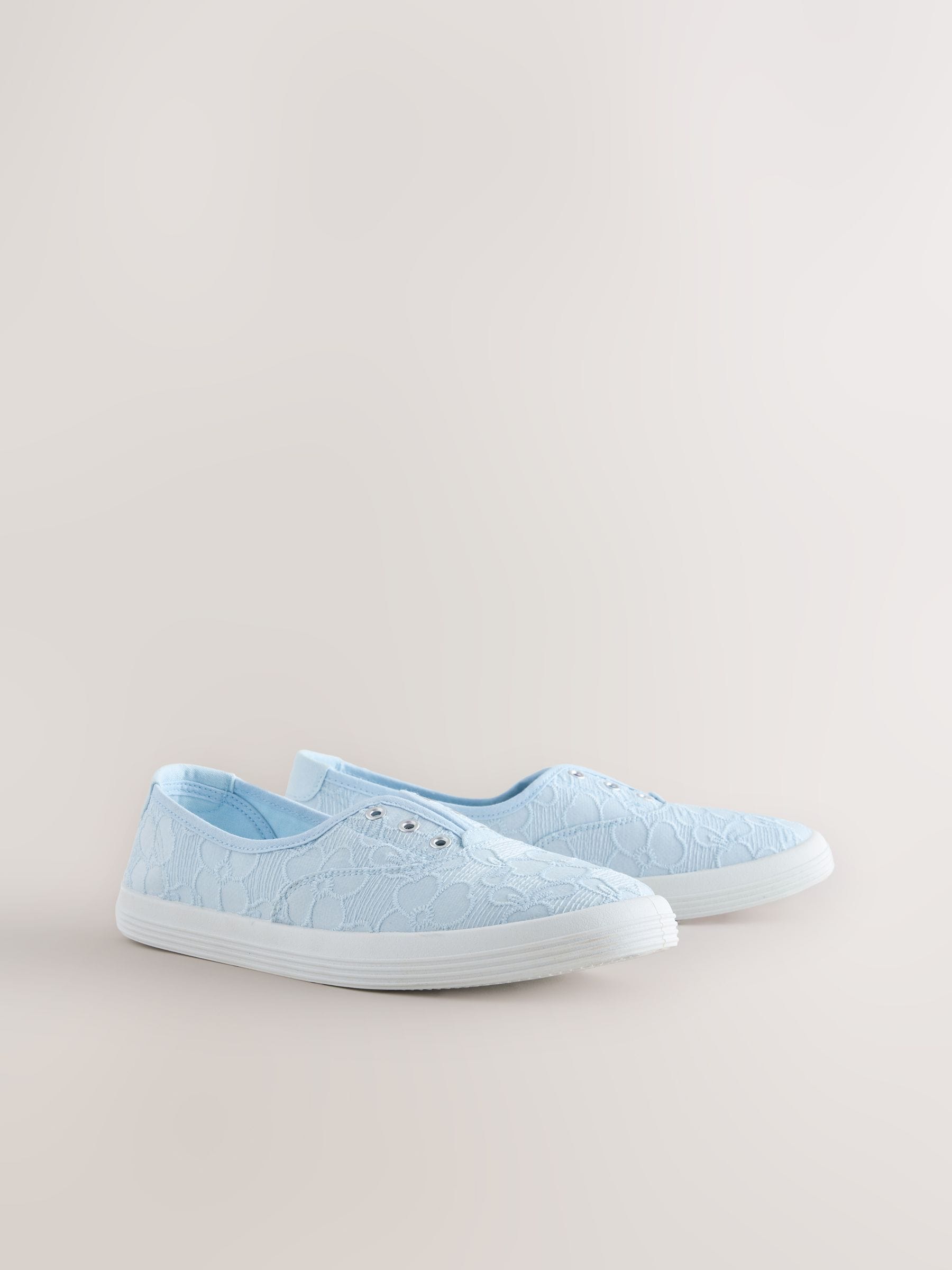 Cumpără Albastru deschis - Pantofi sport fără șireturi din pânză
