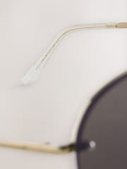 Chocolate Brown Metal Frame Sunglasses - Image 5 of 6