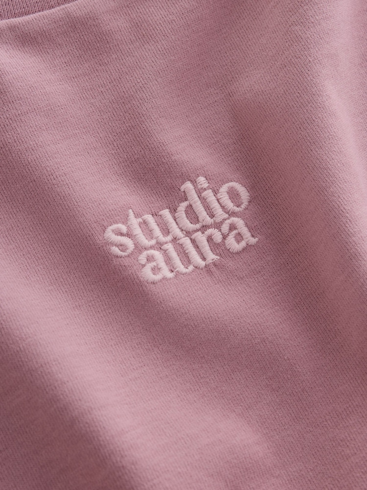 Pink/Brown Oversized T-Shirt and Cycling Shorts Set 2 Pack (3-16yrs) - Image 16 of 16