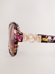 Black/Pink Wrap Around Sunglasses - Image 5 of 5