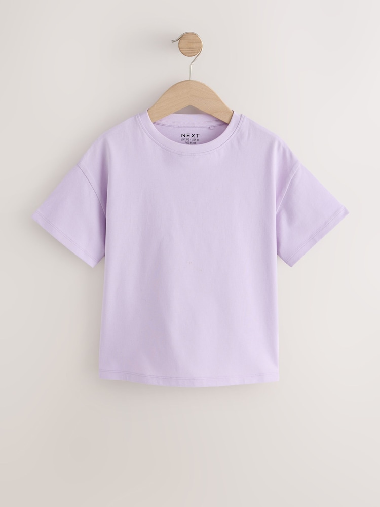 Lilac 4 Pack Unicorn Sequin T-Shirts (3-16yrs) - Image 2 of 8