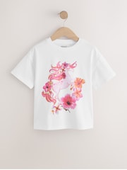 Lilac 4 Pack Unicorn Sequin T-Shirts (3-16yrs) - Image 5 of 8