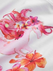 Lilac 4 Pack Unicorn Sequin T-Shirts (3-16yrs) - Image 7 of 8