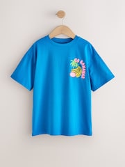 Pink/Blue Badge - Oversized-T-Shirts mit Grafik im 3 er-Pack (3–16Jahre) - Bild 3 von 7