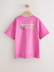 Pink/Blue Badge - Oversized-T-Shirts mit Grafik im 3 er-Pack (3–16Jahre) - Bild 5 von 7