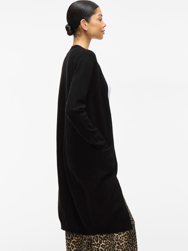 VILA Black Longline Lightweight Cardigan - Image 4 of 4