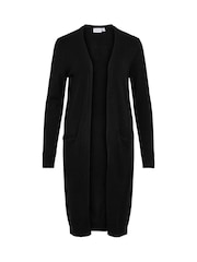 Negru - Cardigan lung subțire VILA - Imaginea 5 din 6