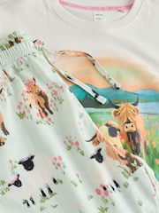 សេច ហ្គ្រីន Hamish The Highland Cow - Short Sleeve Pyjamas - រូបភាព 7 នៃ 9