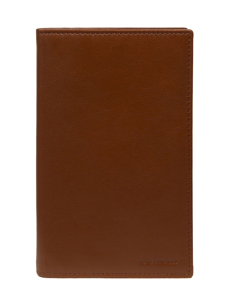 Pure Luxuries London 'George' Leather Brown Card Holder - Image 1 of 3