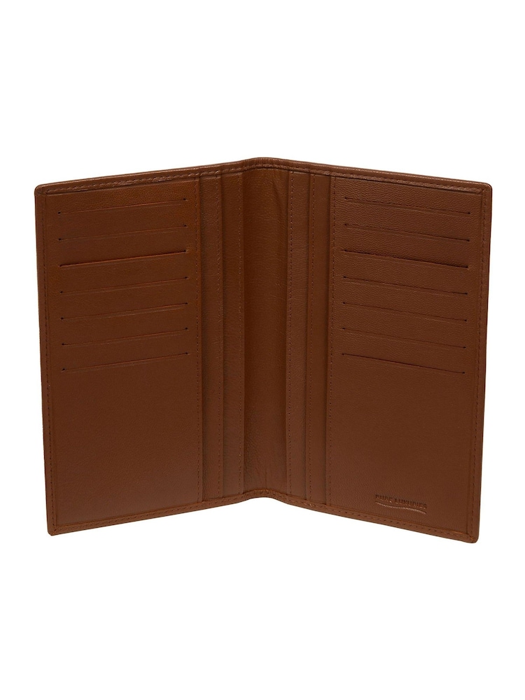 Pure Luxuries London 'George' Leather Brown Card Holder - Image 2 of 3