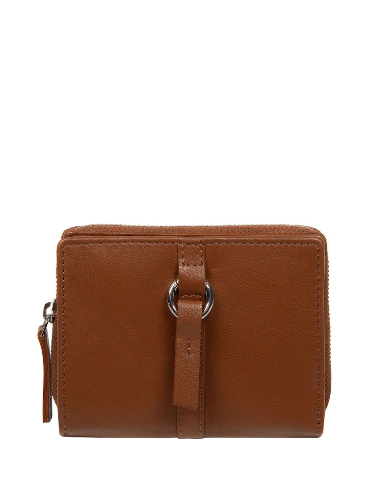 Pure Luxuries London 'Lena' Leather Brown Purse - Image 1 of 4 Pure Luxuries London 'Lena' Leather Brown Purse - Image 1 of 4
