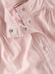 Pink Jacquard Embroidery Cotton Jacket - Image 6 of 7