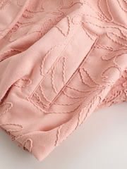 粉红色 - Faux Suede Embroidered Bomber Jacket - 9的图像8｝