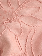 粉红色 - Faux Suede Embroidered Bomber Jacket - 9的图像9｝